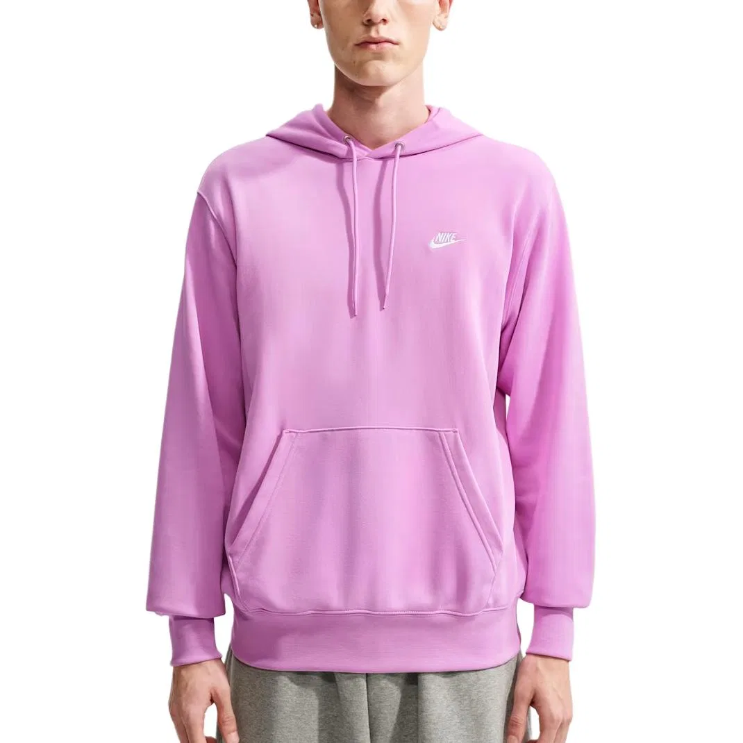 Мужской свитшот с капюшоном Club Light Magenta/Light Magenta/White Nike