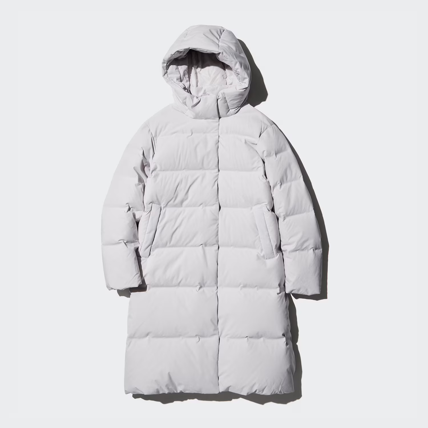 

Длинное пуховое пальто Uniqlo, 02 светло-серый