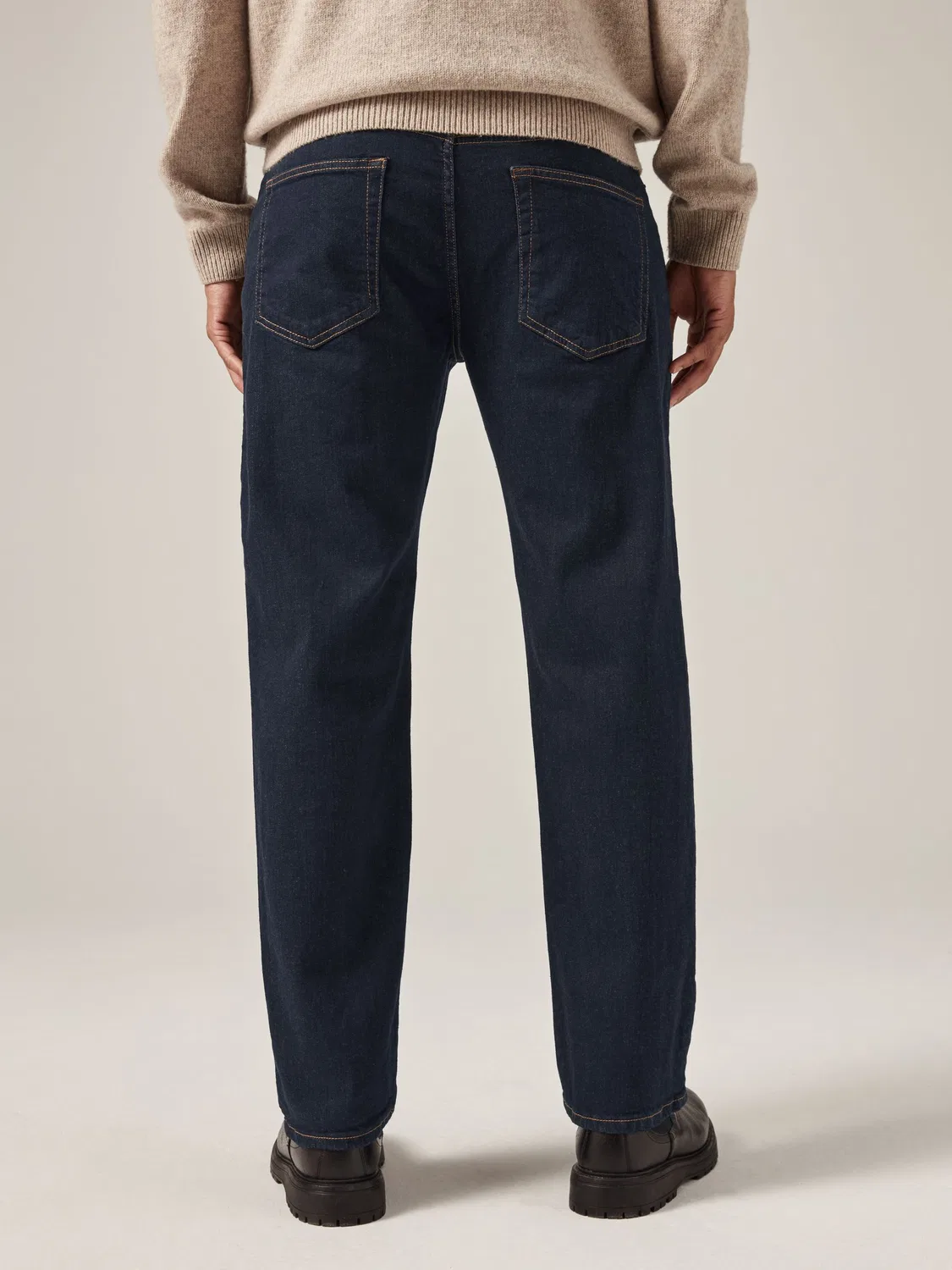 Джинсы прямого кроя, модель Classic Stretch Next, Blue Indigo Rinse — фото 4