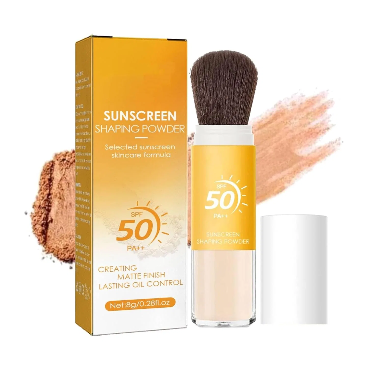Солнцезащитная пудра для кожи головы Yuxtth, 1 шт, 8 г, SPF 50, 1PC