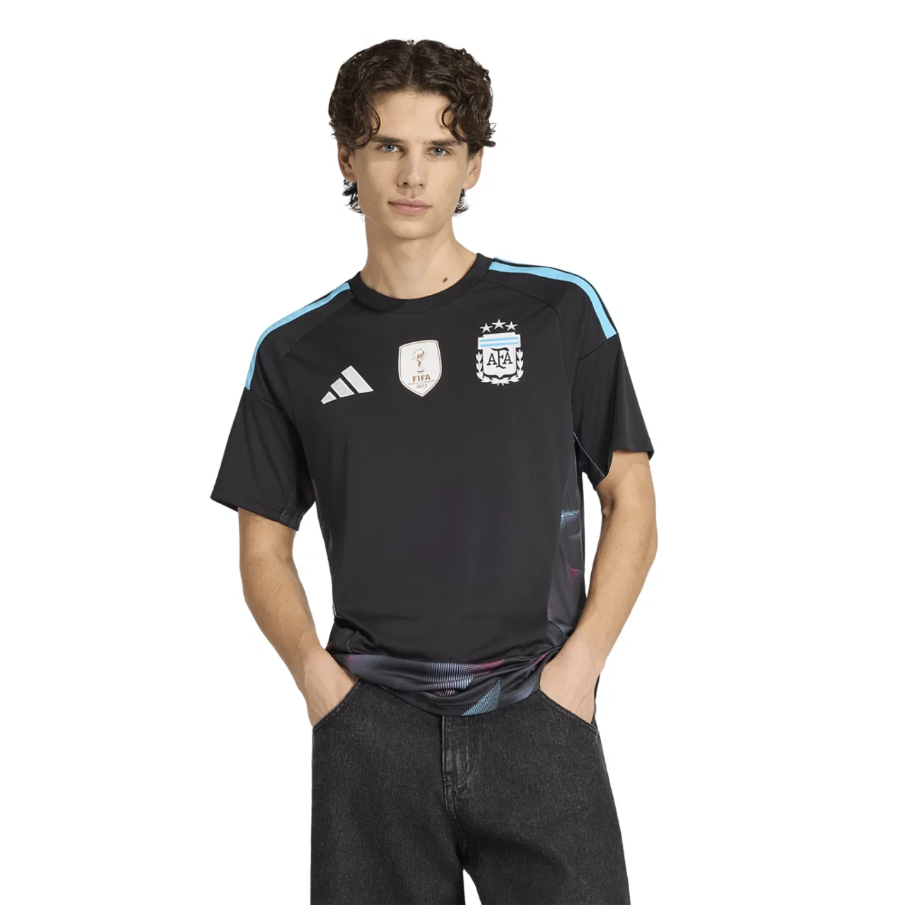 Футболка вратарская для мужчин Argentina 26 Home Goalkeeper Adidas, черный