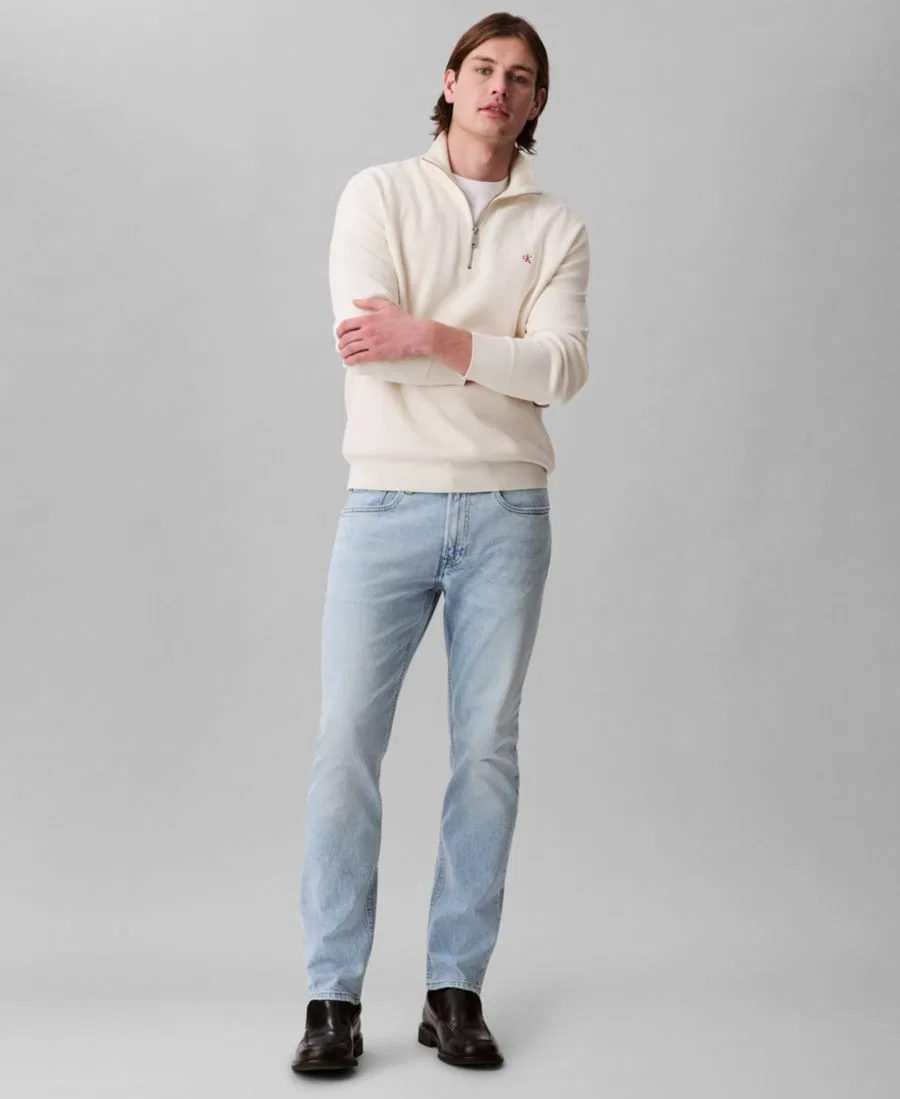 Джинсы узкого кроя из стрейч-денима Calvin Klein, Marbled Blue — фото 2