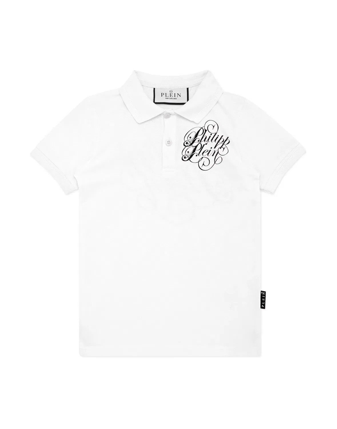 Детская рубашка поло с коротким рукавом Coursive PHILIPP PLEIN, White