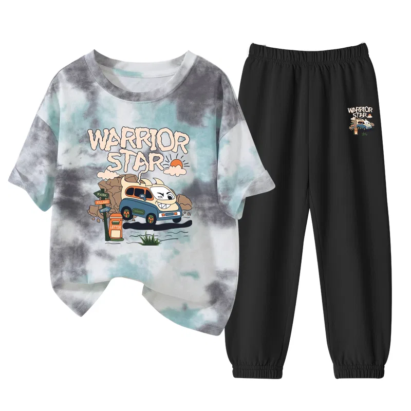 Детский спортивный комплект с круглым вырезом, Holiday Car, WARRIOR