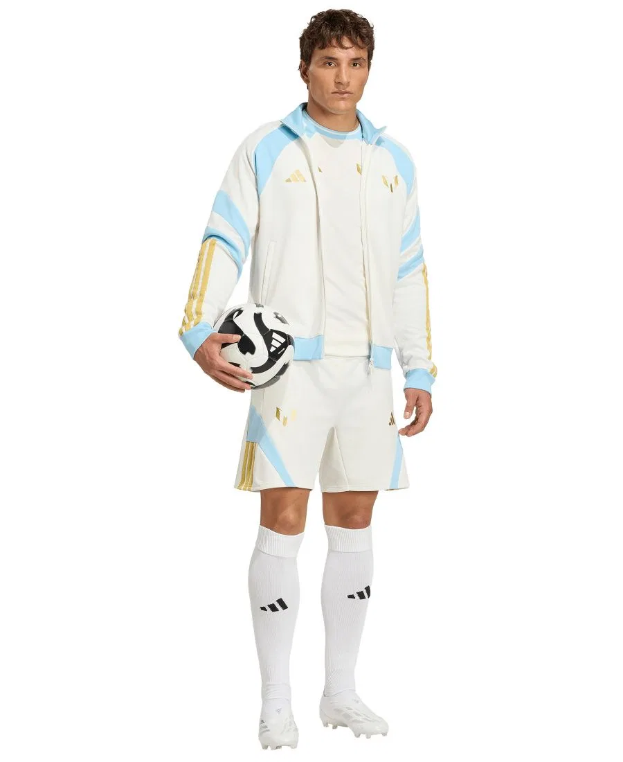 Футболка с принтом Messi House Tiro adidas, Off White — фото 2