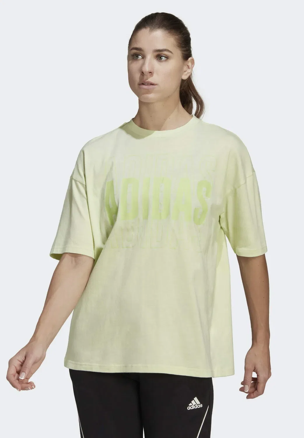 Футболка с принтом Essentials repeat Adidas Performance, Green