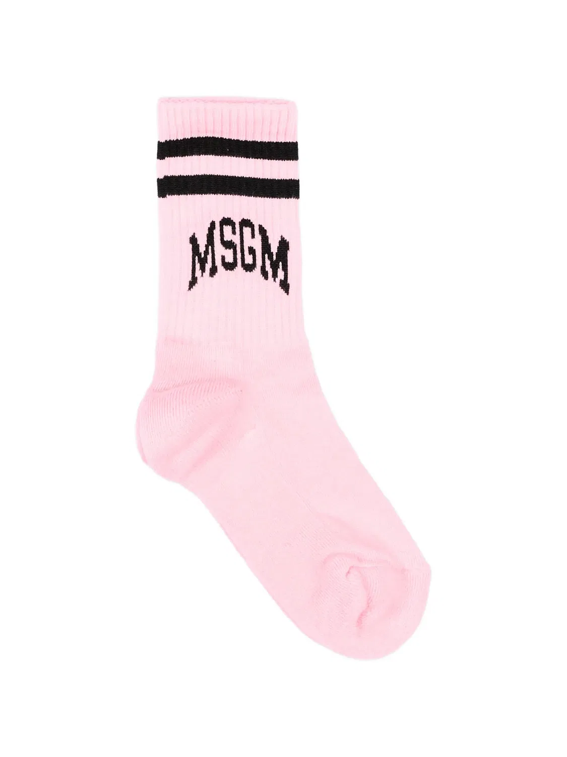 Полосатые носки с логотипом Msgm Kids, розовый