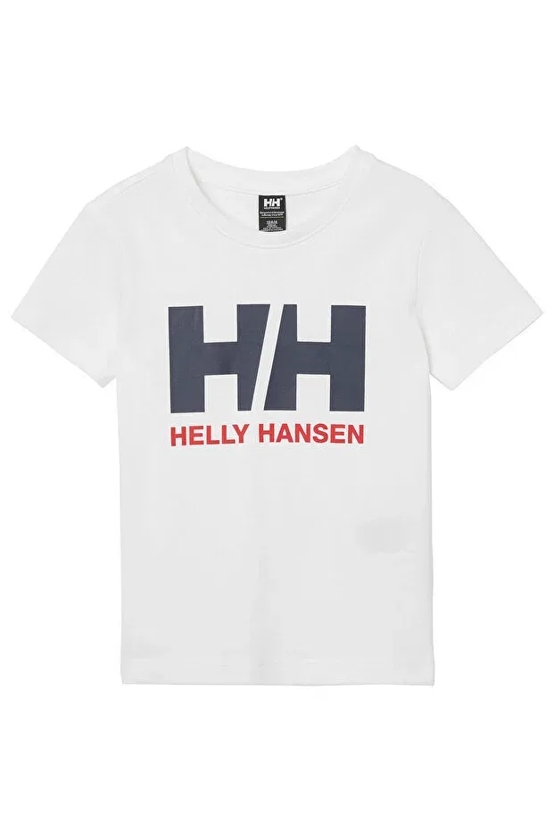 Детское для новорожденных хлопковое футболка с принтом K hh logo t-shirt Helly Hansen, White — фото 2
