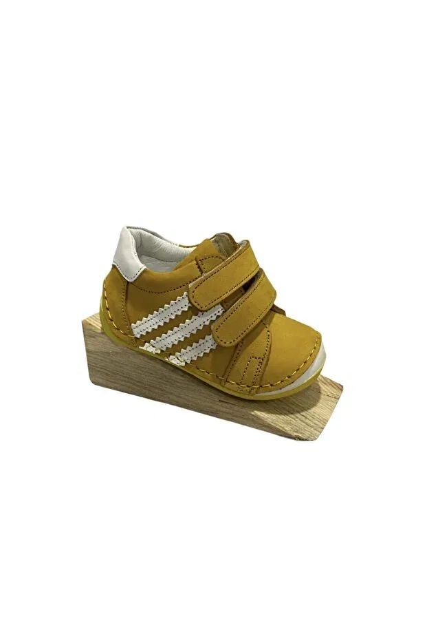 Детские ботинки для мальчиков ортопедические Pappikids, Mustard — фото 3
