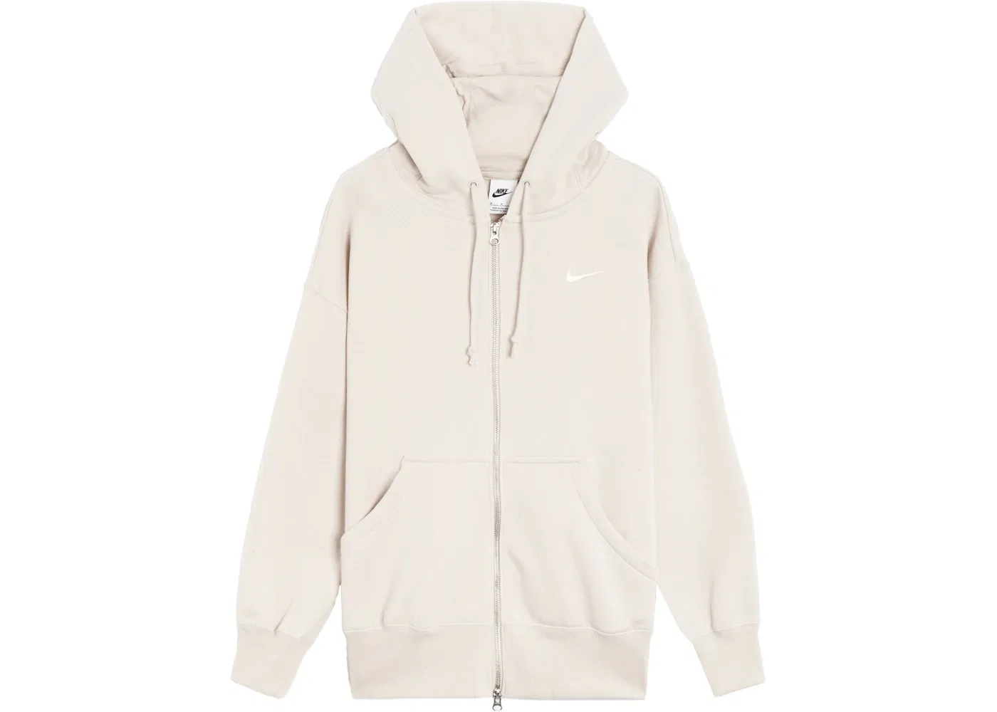 Женская худи оверсайз с принтом Nike Phoenix Fleece, Light Orewood Brown/Sail