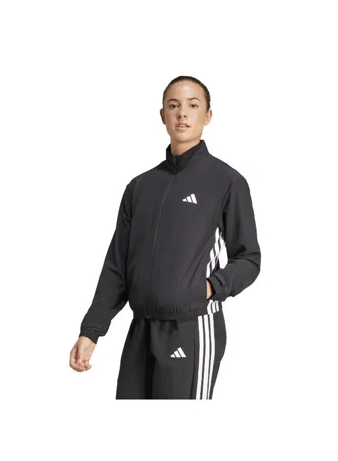 Куртка разминочная с длинным рукавом Workout Essentials 3-Stripes Adidas, черный