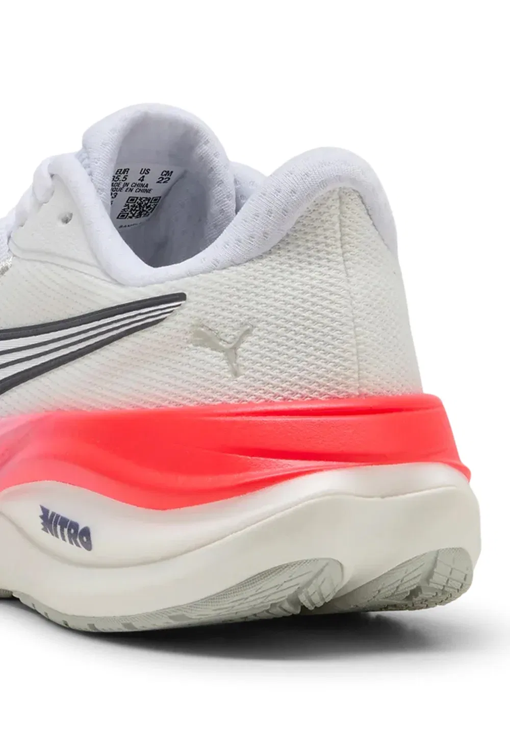 Кроссовки для бега по улицам Electrify Nitro 5 Jr унисекс Puma, Puma White-Ultra Red-Light Lavender-Inky Depths — фото 4