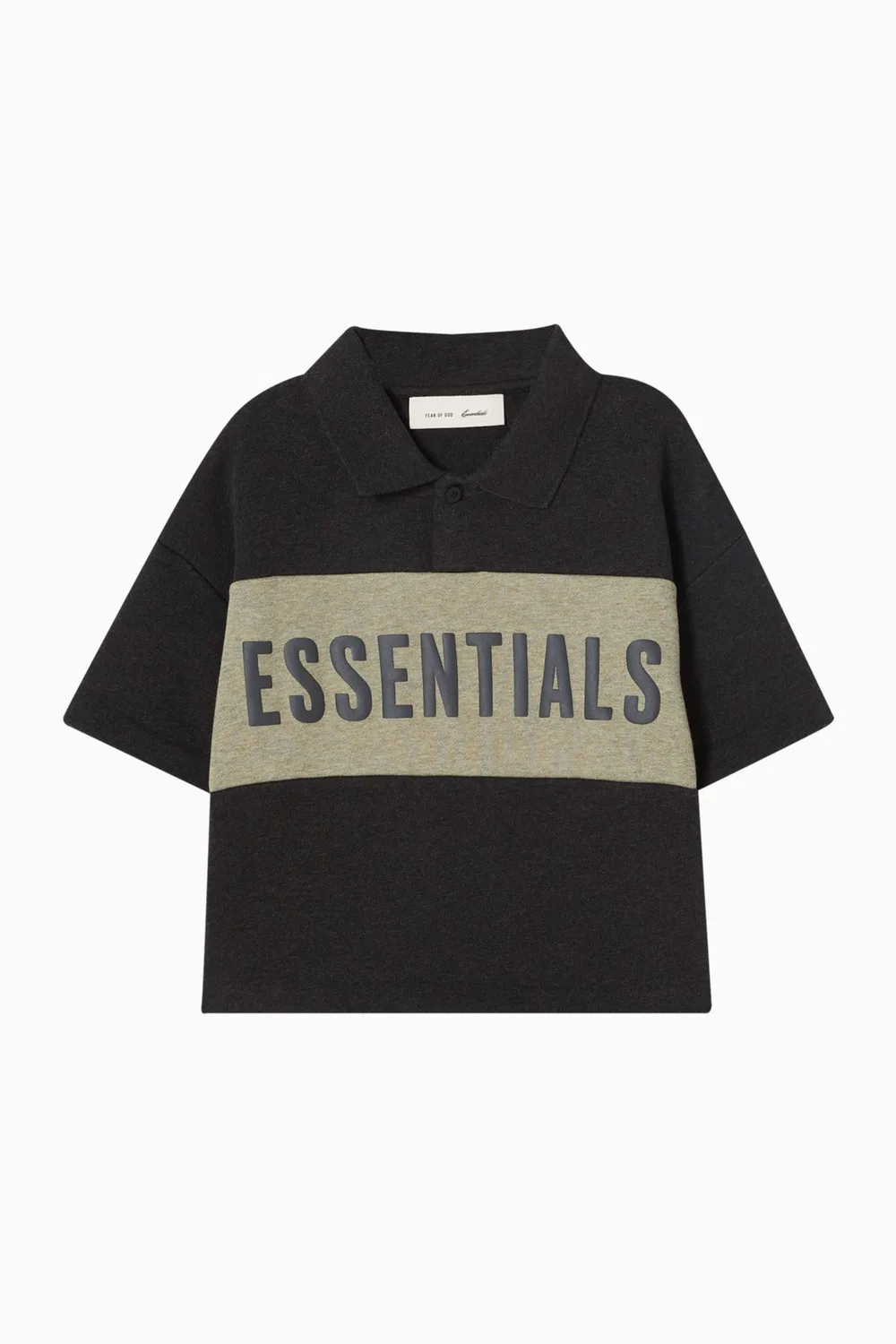 Fear of God Essentials Поло с принтом, серый