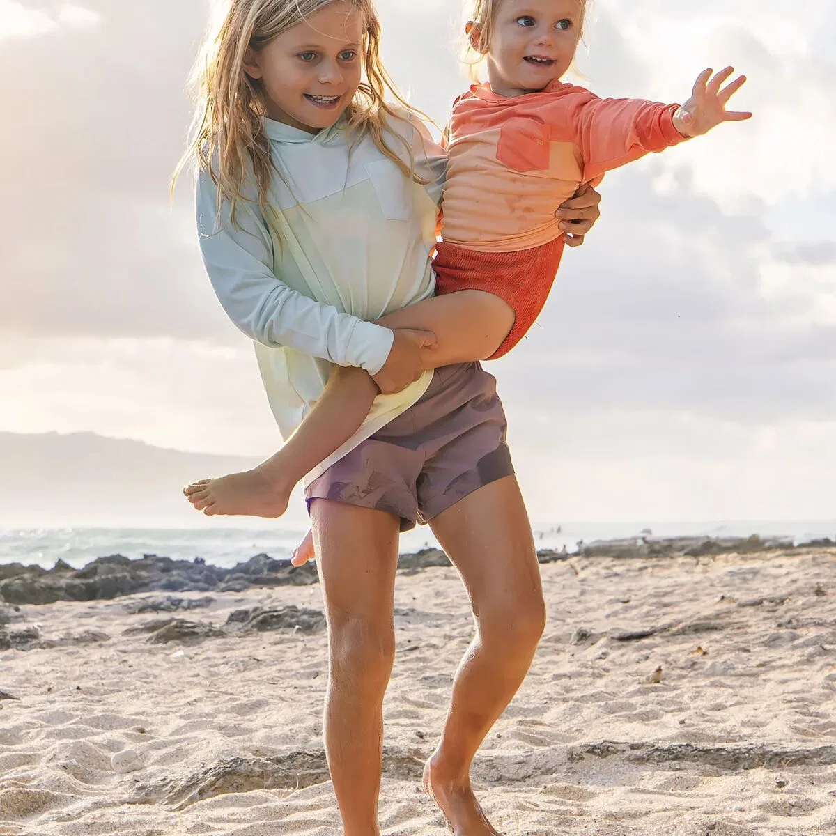 Детские шорты с принтом Breeze 4 short Free Fly, Tropic Sea — фото 3