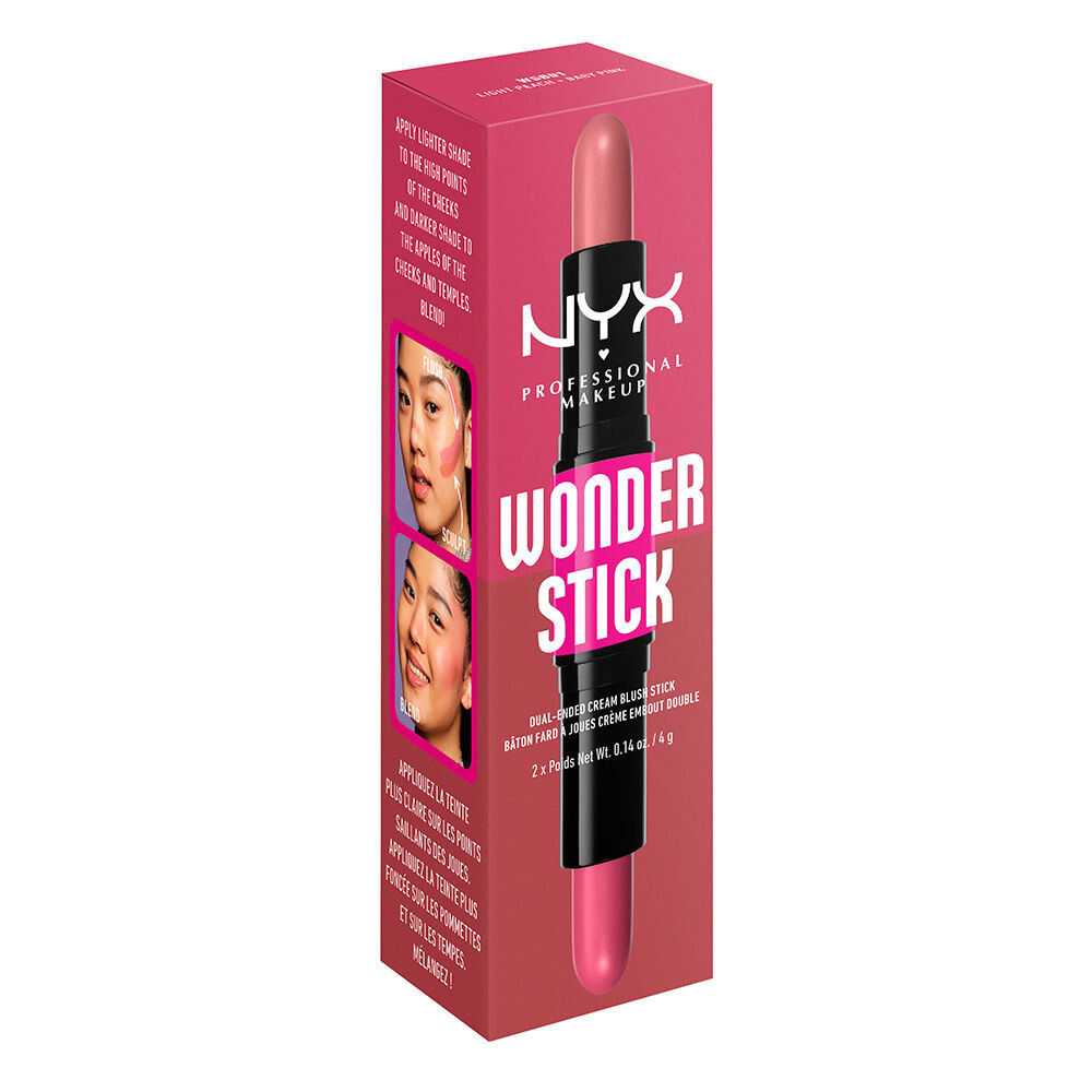 Губная помада Wonder stick blush Nyx professional make up, 4г, 01-light peach and baby pink — фото 2