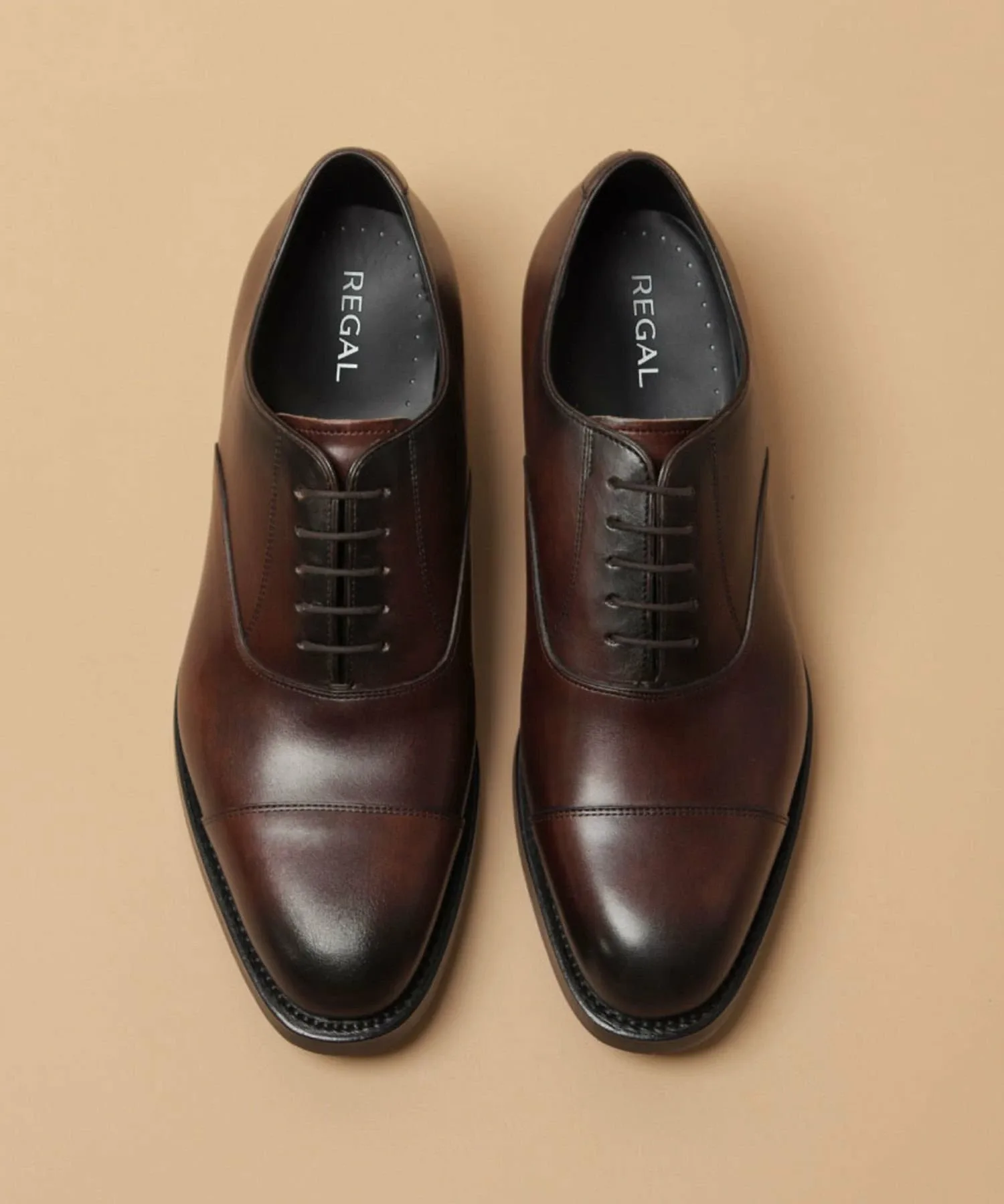 Деловые туфли Regal 01HL с прямым носком, темно-коричневые. Regal, Dark brown