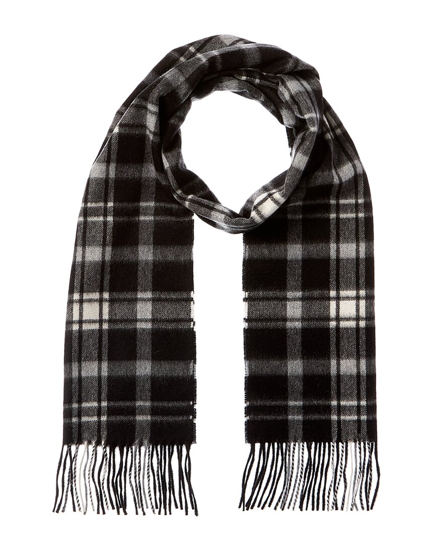 

Amicale Cashmere Шотландский клетчатый кашемировый шарф, черный