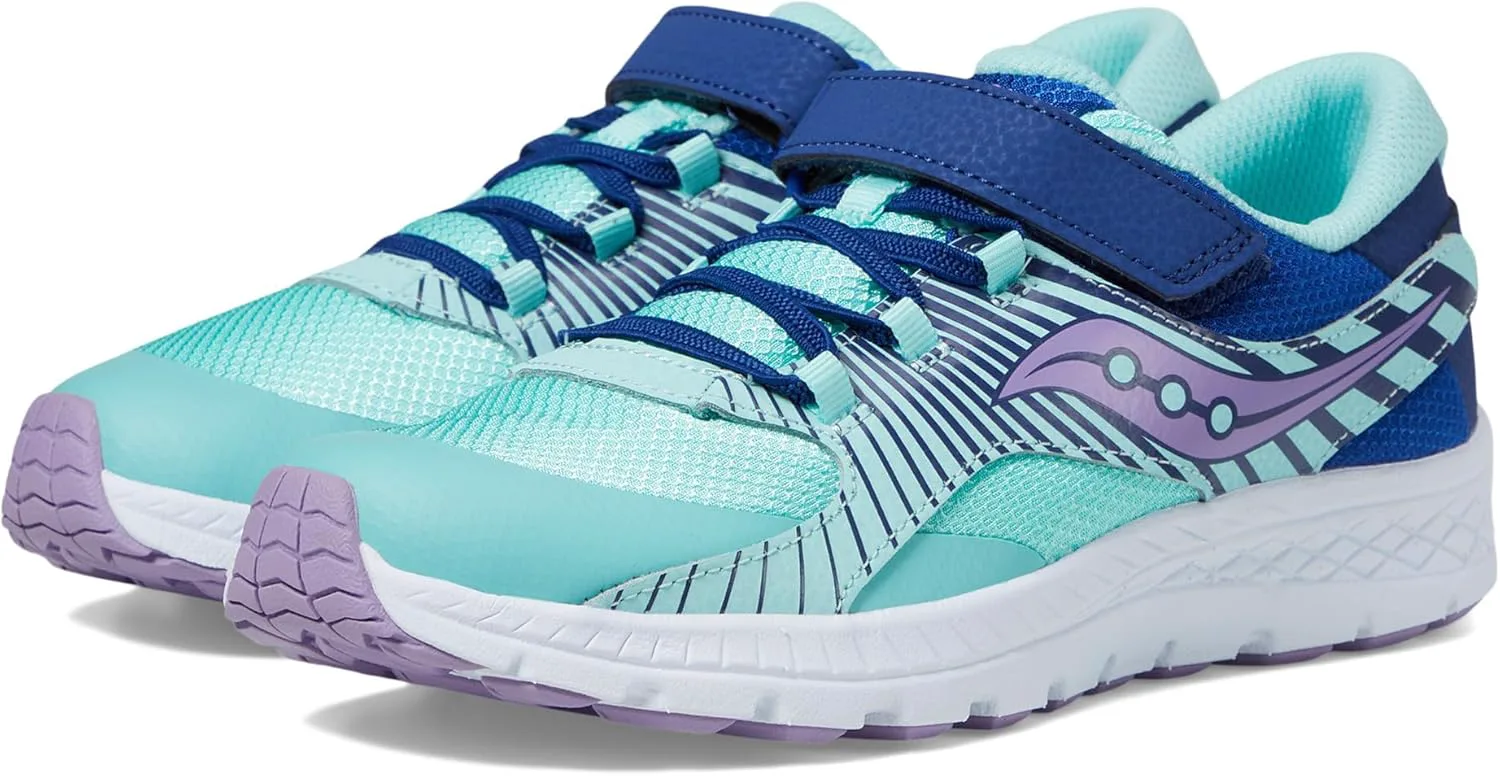 Кроссовки Saucony Unisex-Child Velocer a/C (маленький/большой ребенок), темно-синий/фиолетовый — фото 3