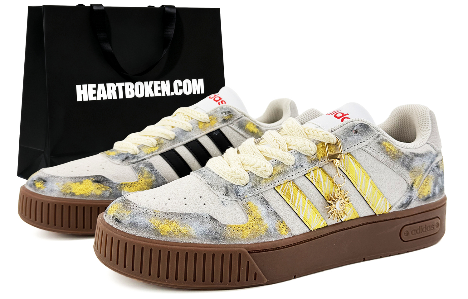 

Adidas Neo D PAD Suixin, Sun God, Shopping Bag Coverage Cushioning Low top Skateboard Shoes Unisex серый золото