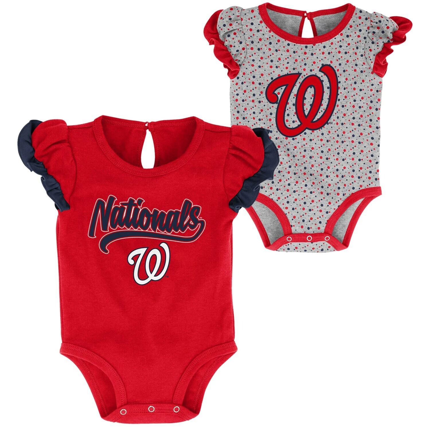 

Комплект из двух боди красного/серого цвета Washington Nationals Scream & Shout для новорожденных и младенцев Outerstuff, Красный, Комплект из двух боди красного/серого цвета Washington Nationals Scream & Shout для новорожденных и младенцев Outerstuff