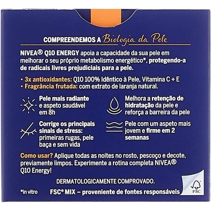Q10 Energy против морщин + бодрящий ночной крем 50 мл, Nivea — фото 3