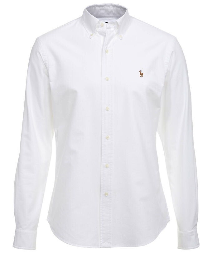 

Рубашка "slim fit" с длинным рукавом Polo Ralph Lauren, белый