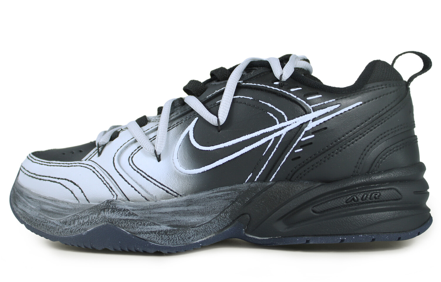 

Кроссовки Nike Air Monarch 4 Chunky Sneakers Unisex Low-top Gray, серый