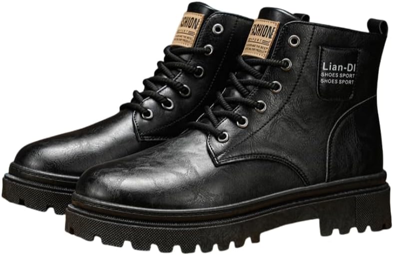 

Мужские прочные высокие короткие ботинки с утолщенной и легкой толстой подошвой для использования на открытом воздухе Hoalox, черный