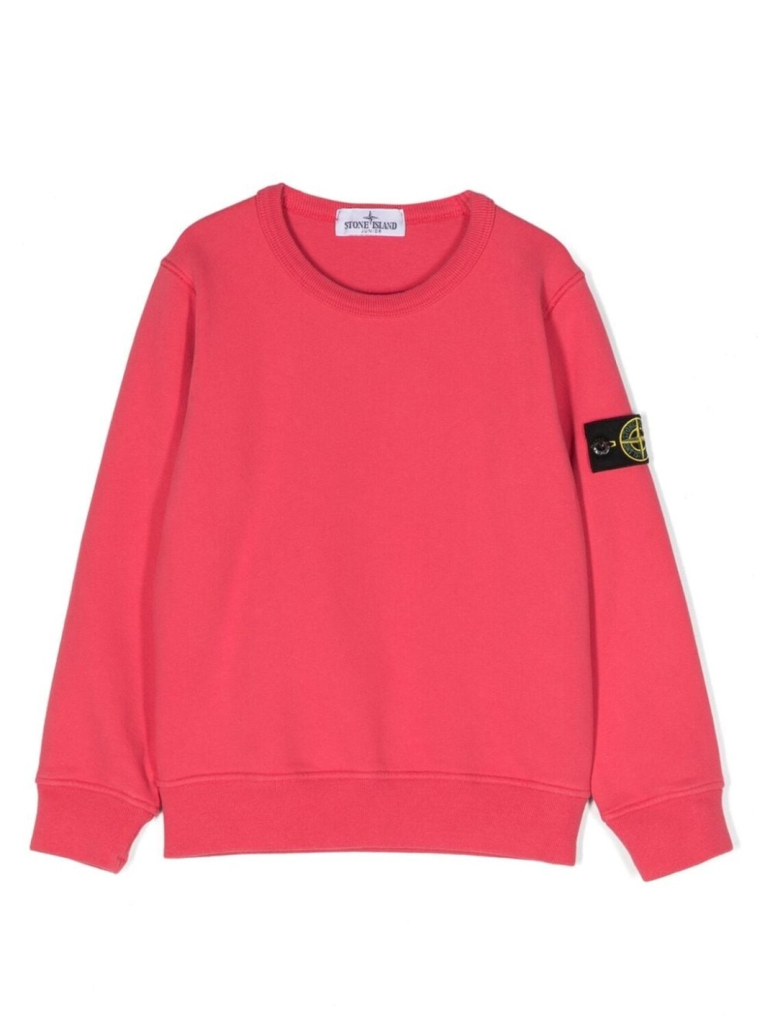 

Stone Island Junior толстовка с нашивкой Compass, розовый