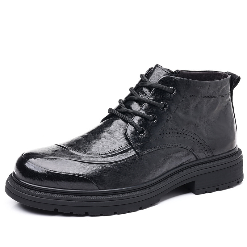 

Туфли мужские Men"s Casual Men High-Top Cachiotti, цвет Black Fleece-Lined