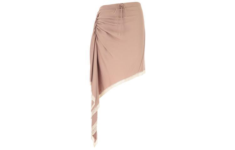 Alexander Wang Повседневная длинная юбка для женщин, цвет nude pink — фото 3