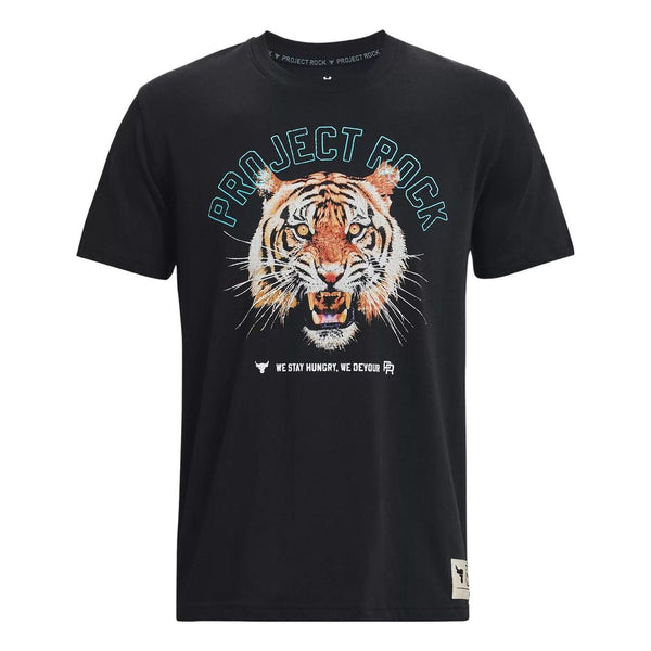 

Футболка project rock champion heavyweight short sleeve t-shirt 'black' Under Armour, черный