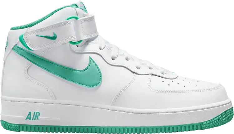 

Кроссовки Air Force 1 Mid '07 'White Clear Jade', белый, Серый;белый, Кроссовки Air Force 1 Mid '07 'White Clear Jade', белый