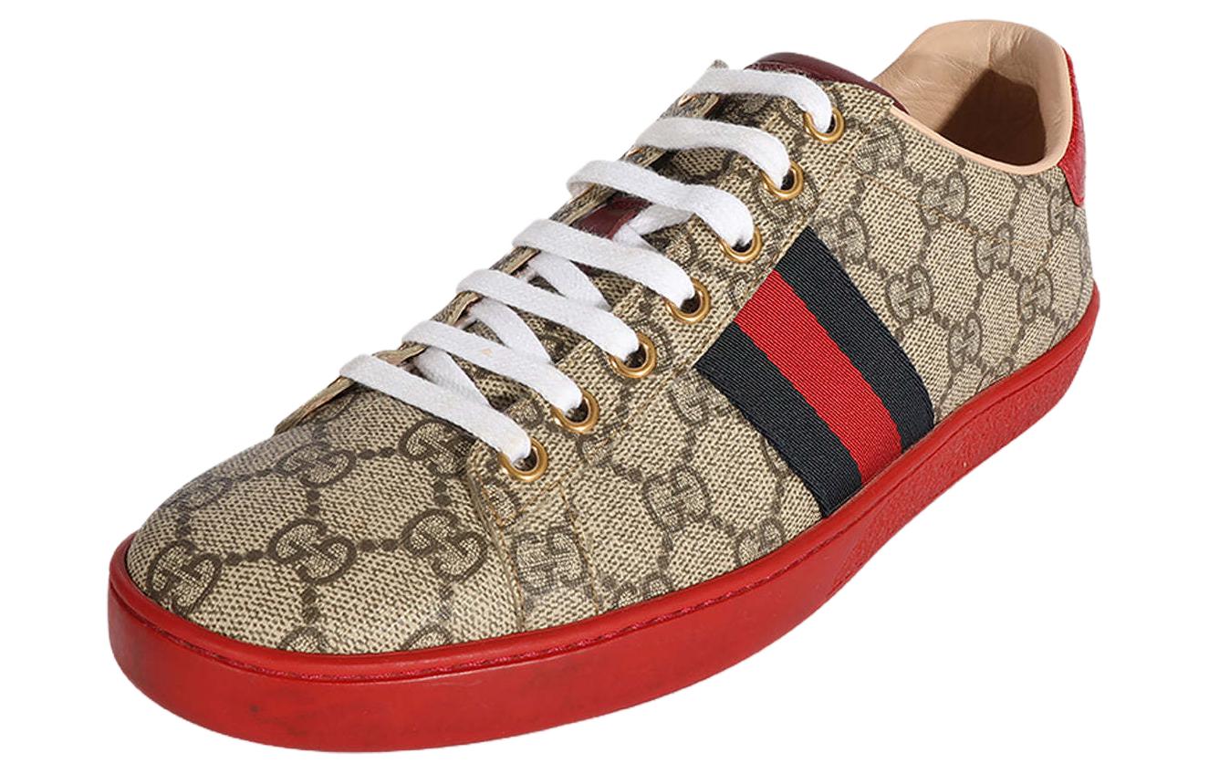 Женская футболка Ace Gg Supreme 'Brown' Women's GUCCI — фото 2