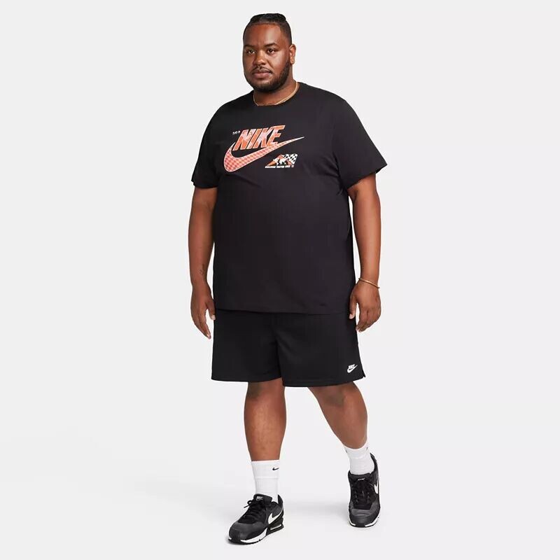 Мужские шорты Nike Club в сетку Futura Flow, черный — фото 2