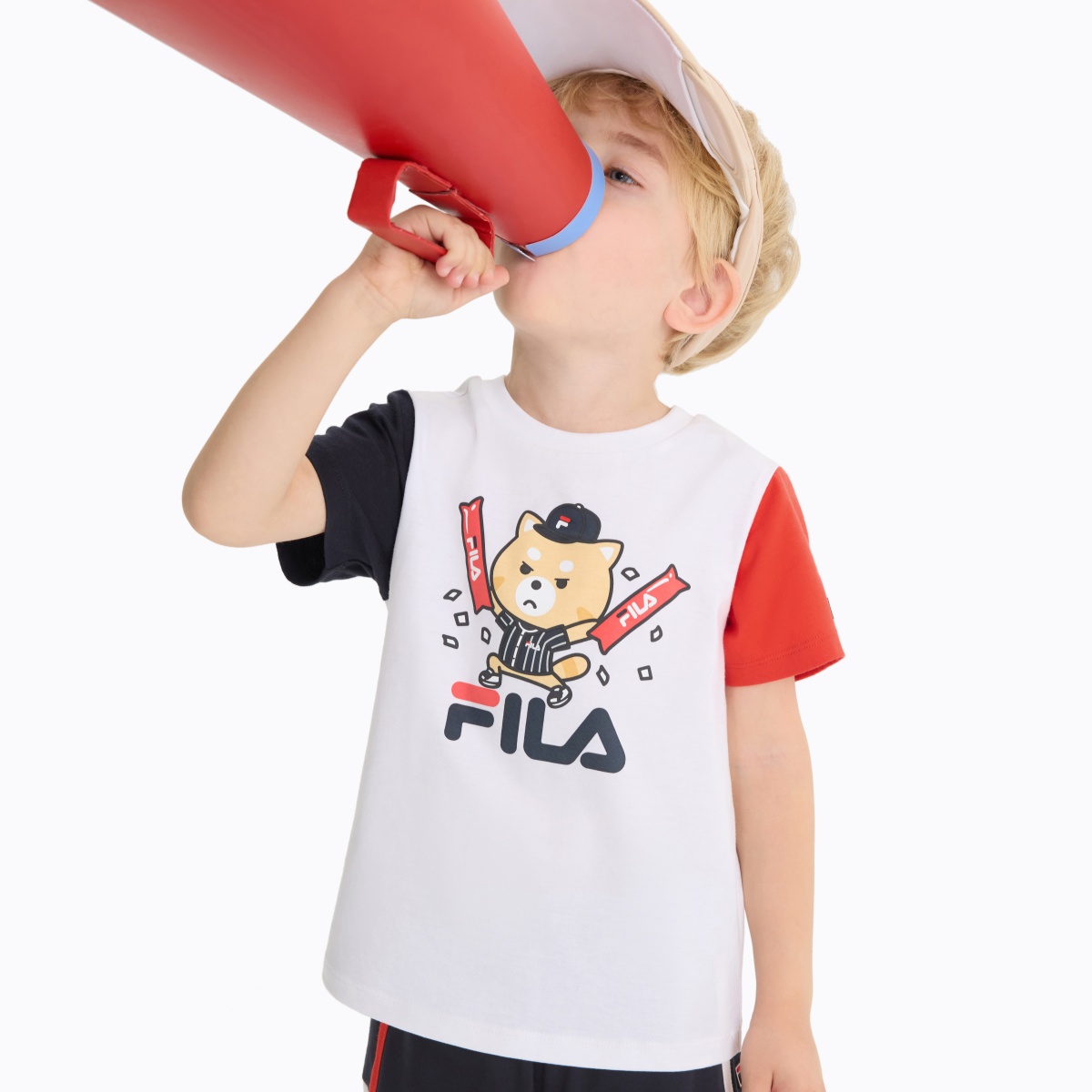 Футболка Standard для детей 3-7 лет FILA KIDS, белый — фото 4