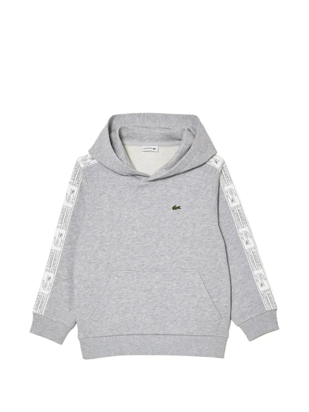 Толстовка с флисовой подкладкой и логотипом Lacoste Kids, серый