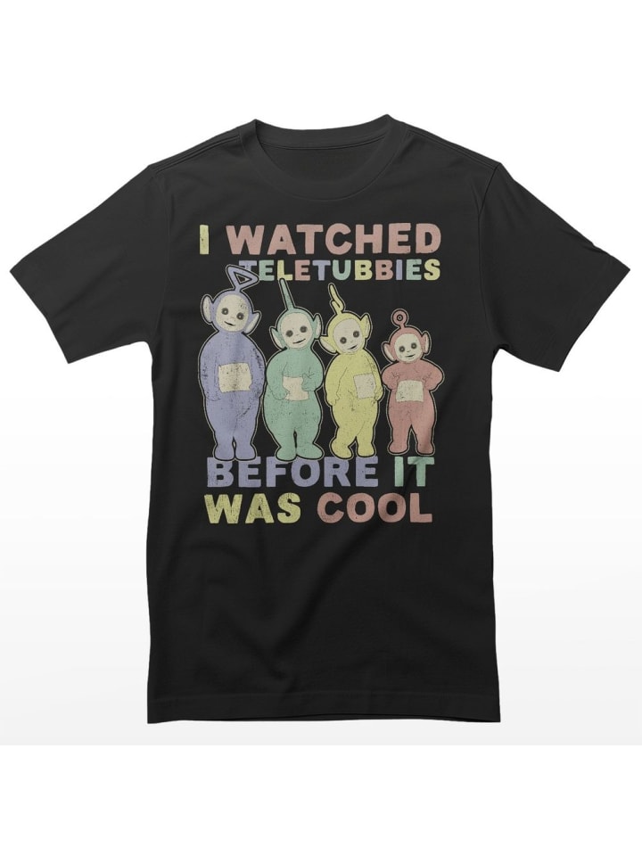 

Футболка Я смотрел, пока это не стало круто черного цвета Teletubbies, Черный, Футболка Я смотрел, пока это не стало круто черного цвета Teletubbies