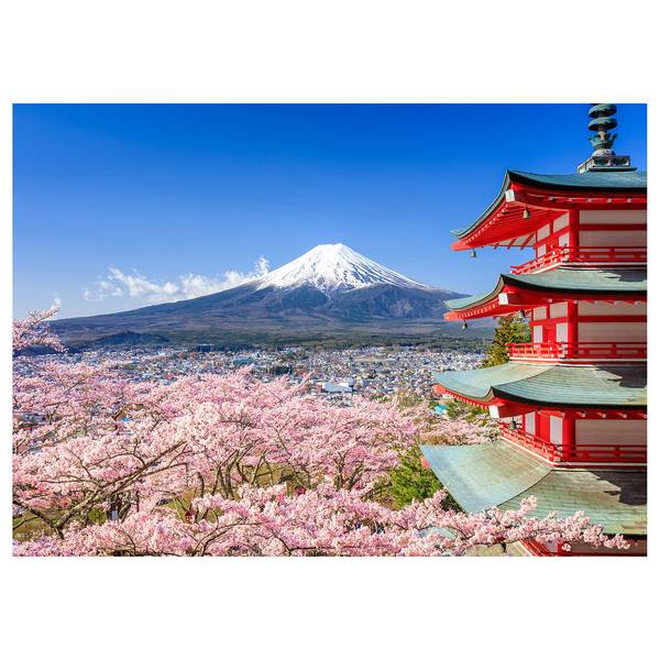 

Картина на холсте A.S. Création Mount Fuji Berg цвет blau /rosa