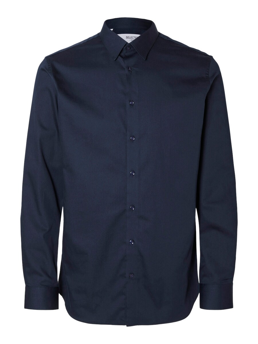 

Рубашка Slim Fit на пуговицах SELECTED, ночной синий