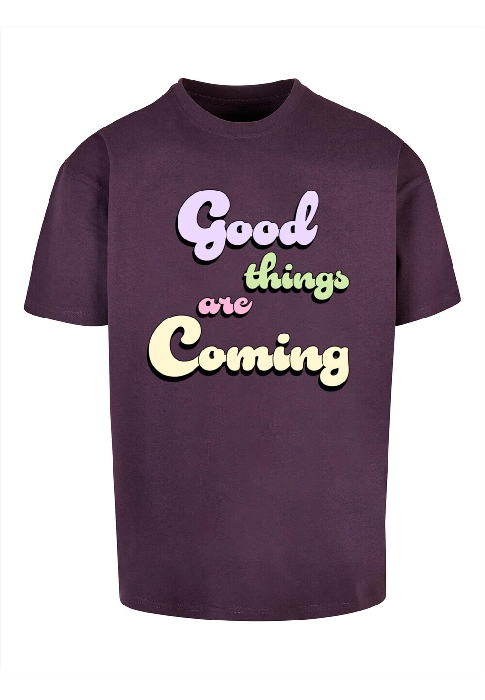 

Футболка Merchcode Good Things, фиолетовый/баклажан