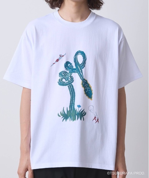 

Футболка, кроп, принт OPULENCE & Ultraman Suffren, белый