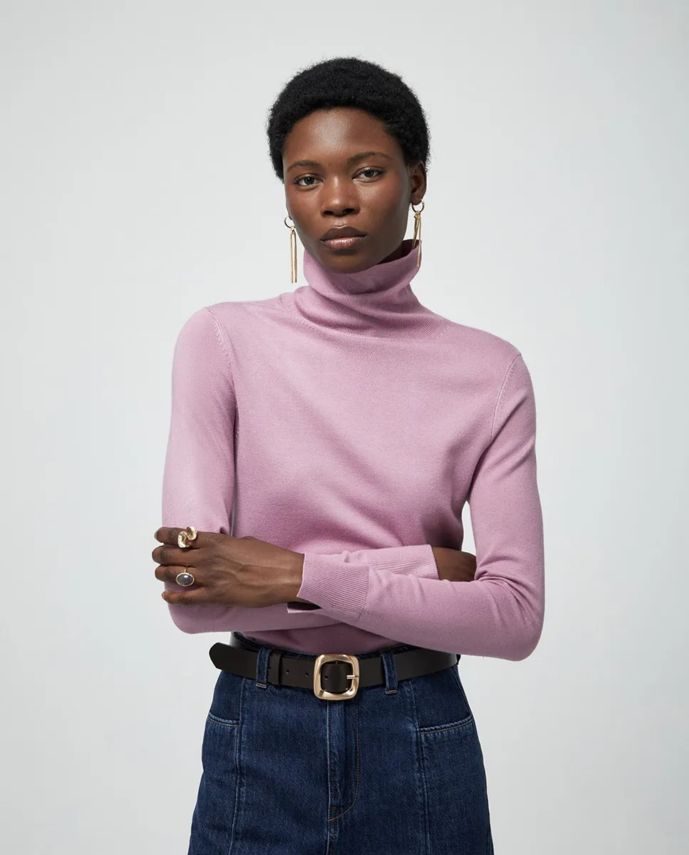 

Свитер с высоким воротником Sfera, розовый