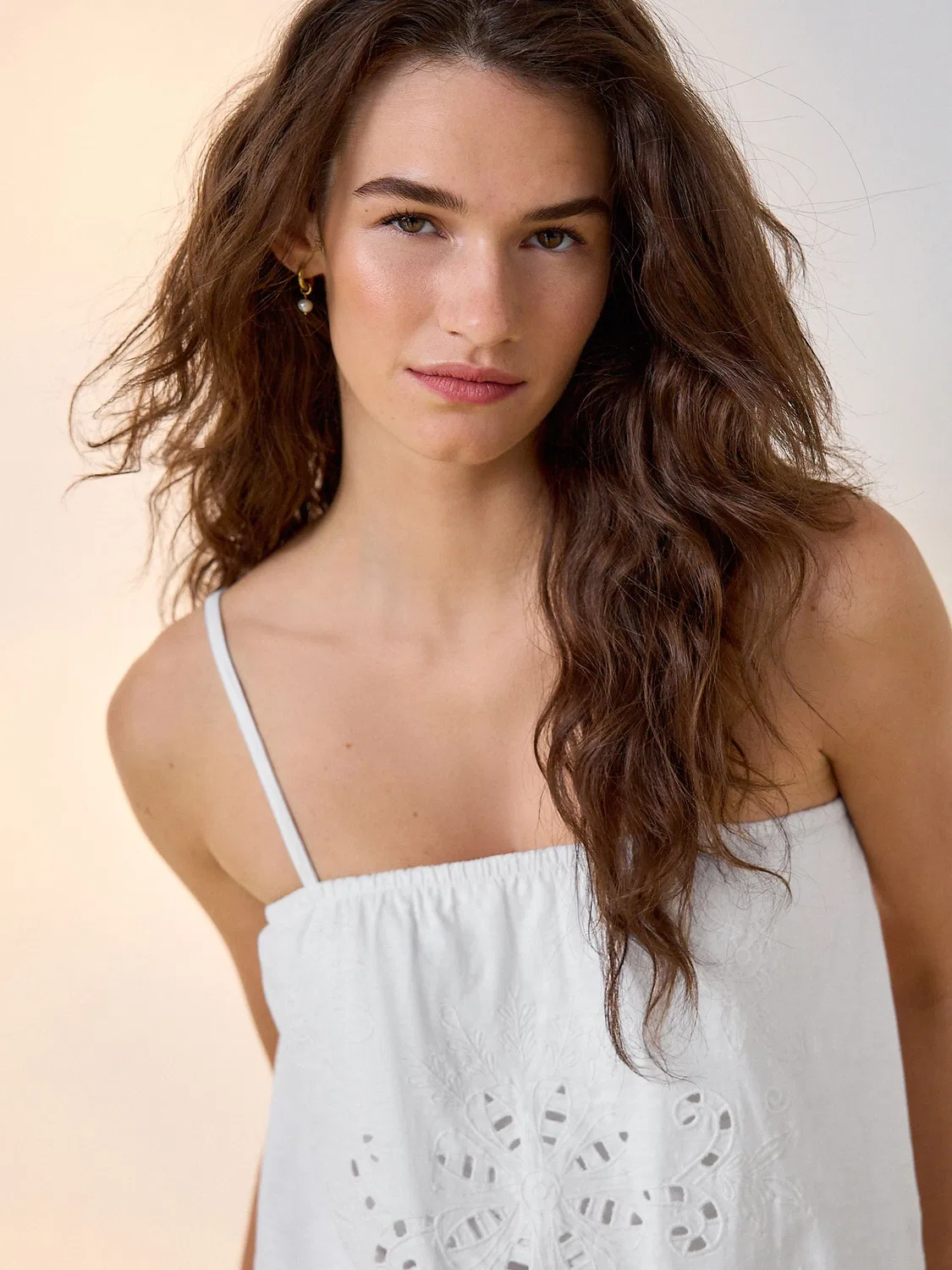Топ Broderie Sleeveless Bandana Cami Next, белый — фото 4