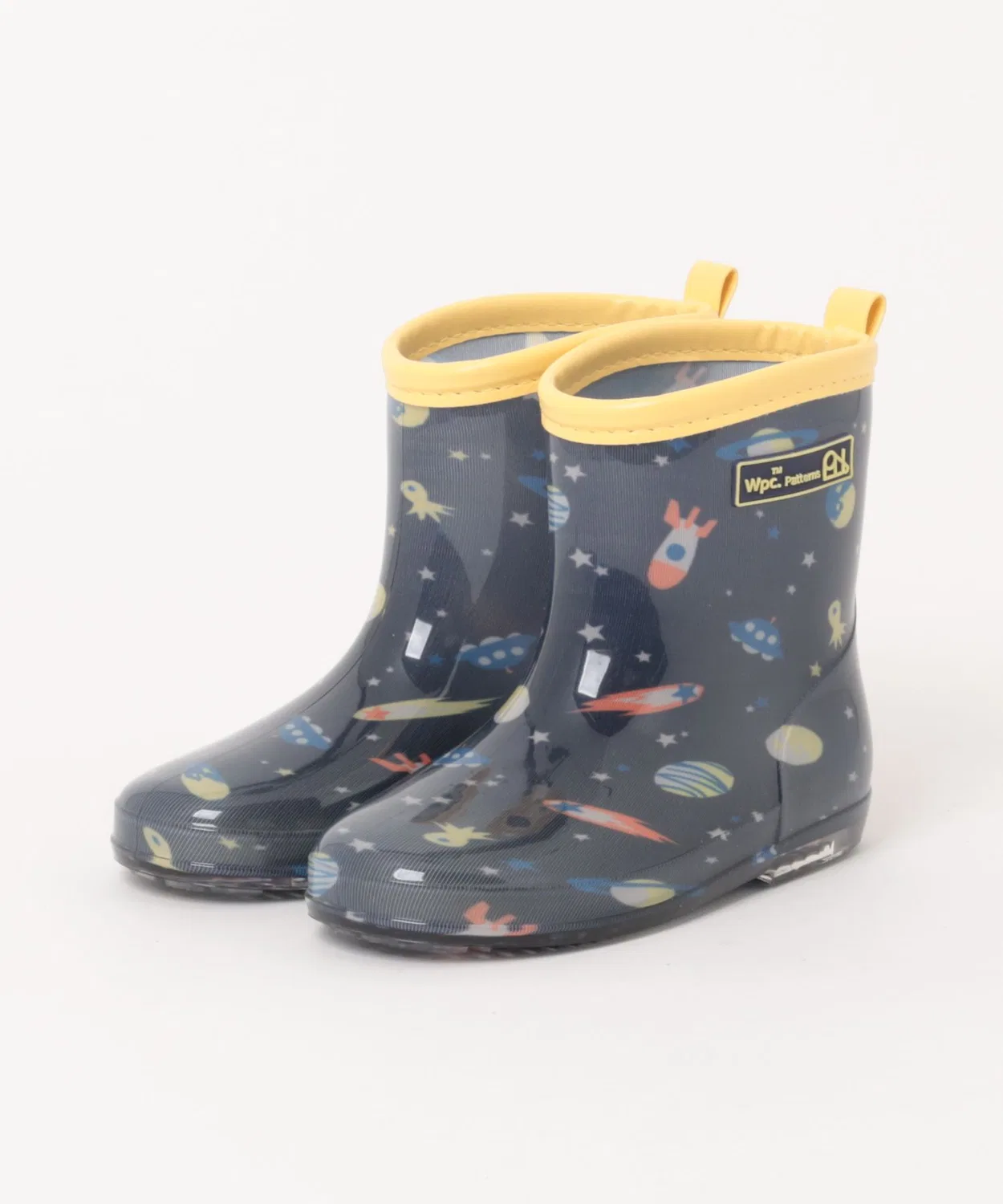 Детские сапоги резиновые с принтом Wpc. Patterns, Navy