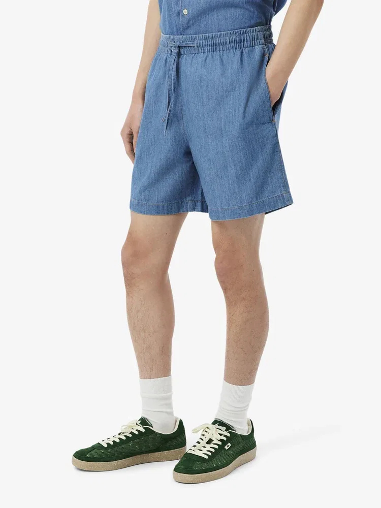 Шорты джинсовые Relaxed Fit LACOSTE, Royal Blue — фото 2