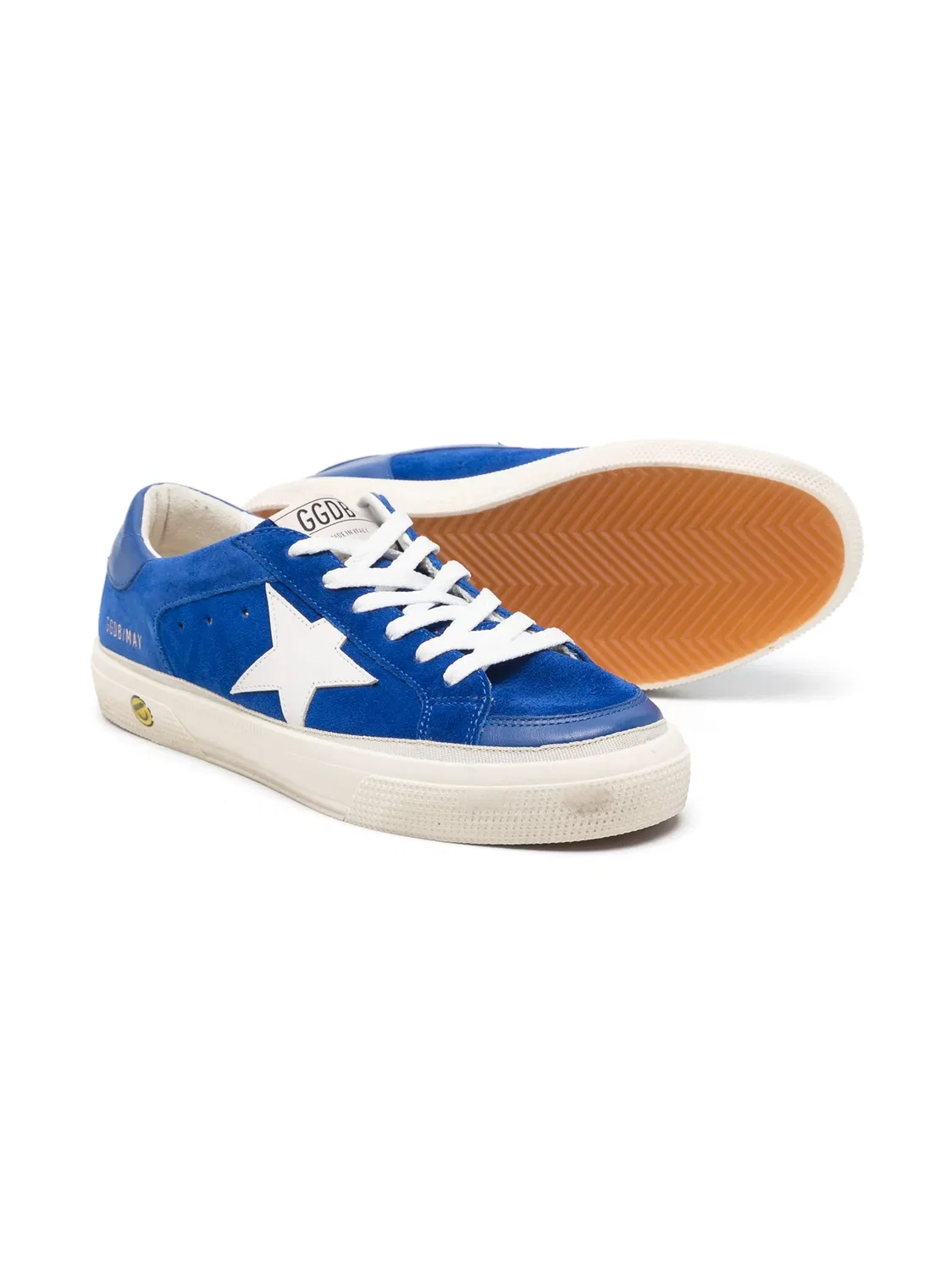 Кроссовки Super-Star из замши Golden Goose, синий — фото 3