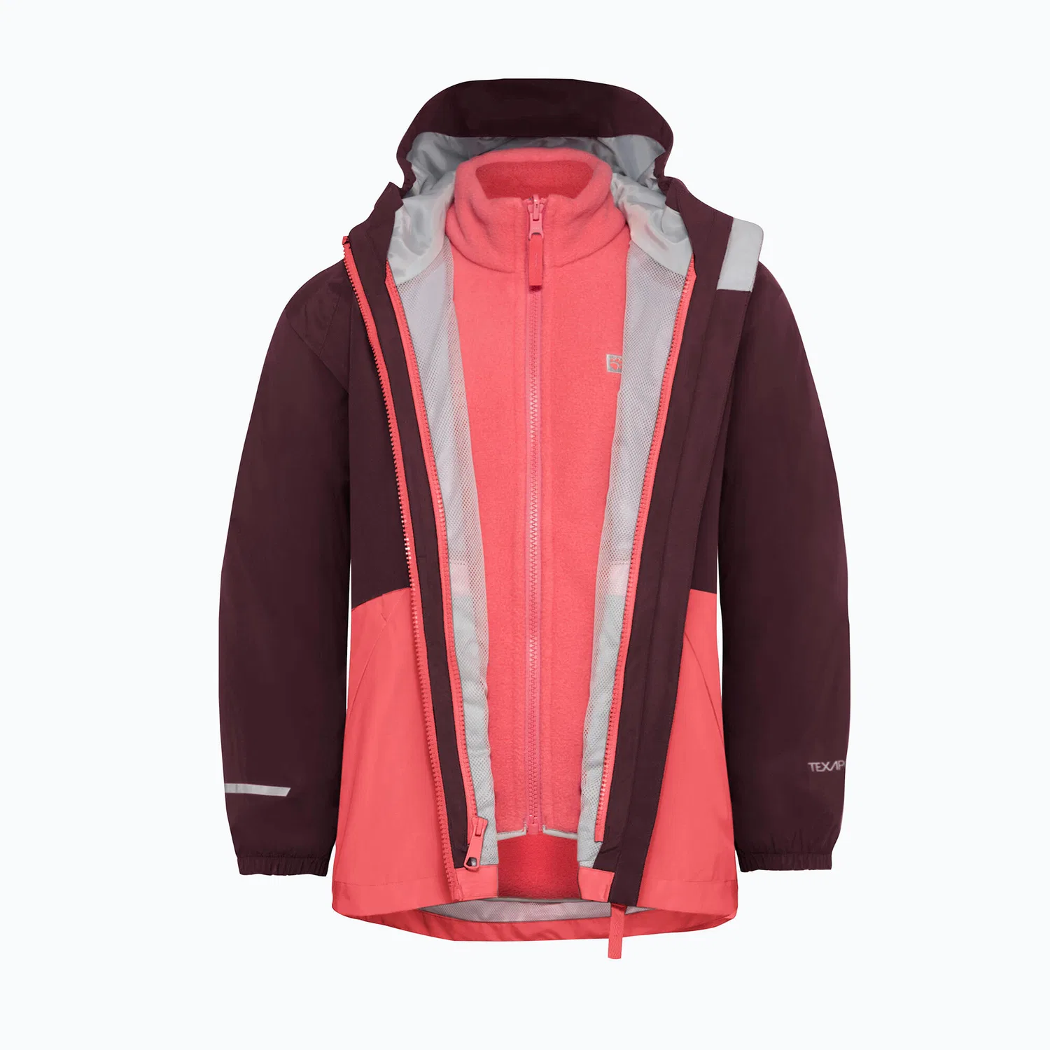 Детская трехслойная куртка Iceland Jack Wolfskin, Rosa — фото 3