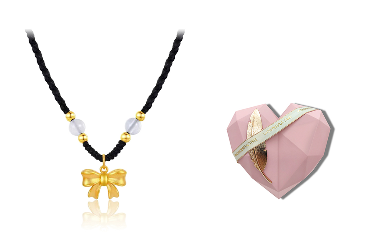 

Женское ожерелье GIFU, Fugitive Princess Bow Necklace + [Encounter Gift Box]