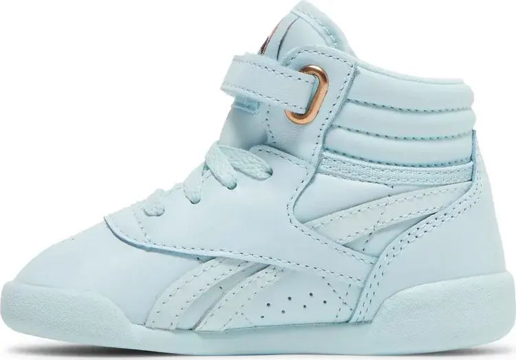 Кроссовки cardi b x freestyle high toddler 'glass blue' Reebok, синий — фото 4